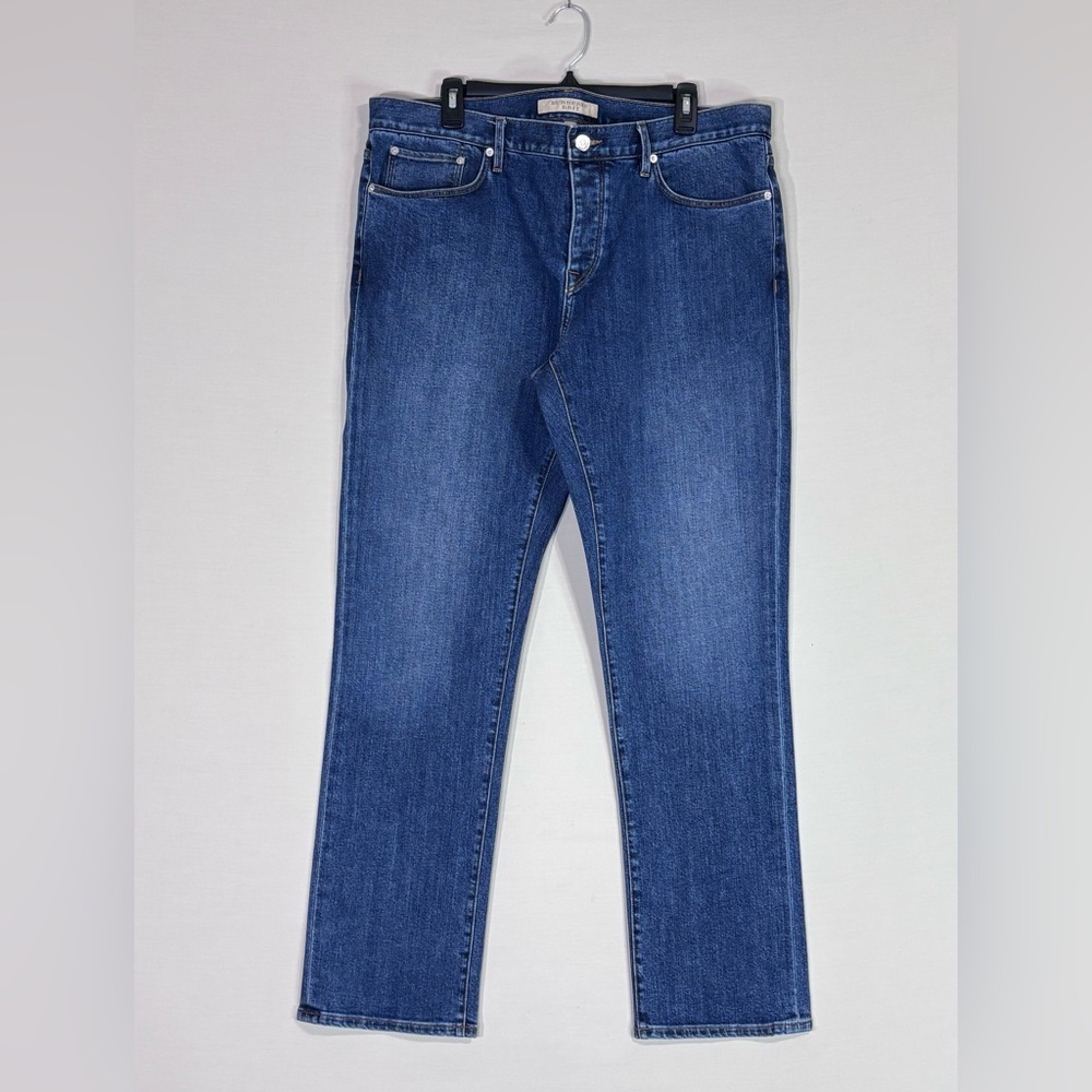 Burberry Brit Straight Leg Jeans Blue Wash Size 36 Designer Denim